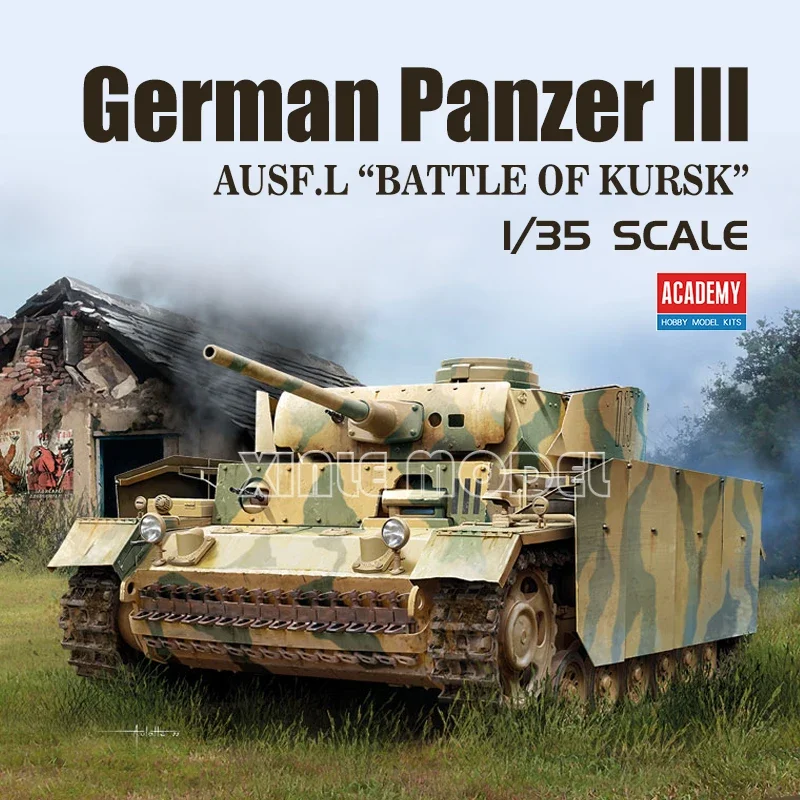 

Академия 13545, комплект модели танка в масштабе 1/35 немецкой третьей армированной силы «Ботва Кураска»
