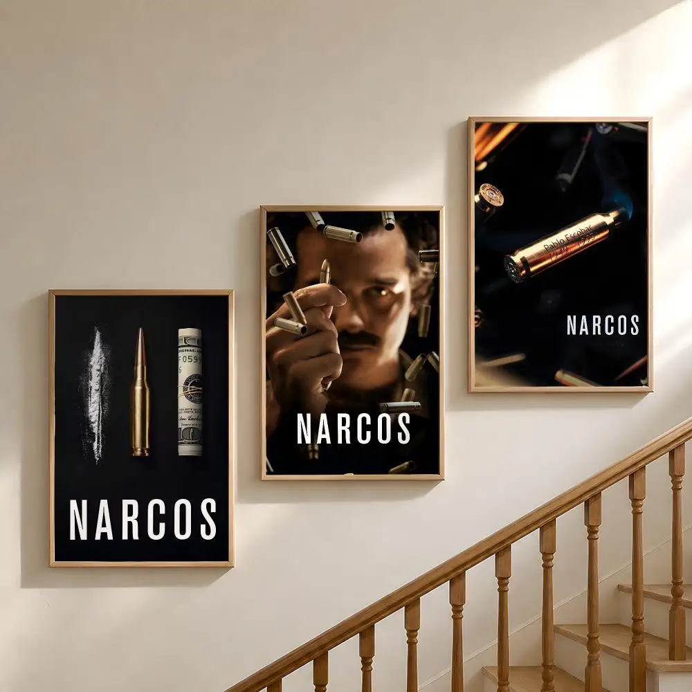 Crime Narcos Pablo TV Poster Waterproof HD Modern Peel And Stick Wall Decor Bedroom Living Room Dorm Office