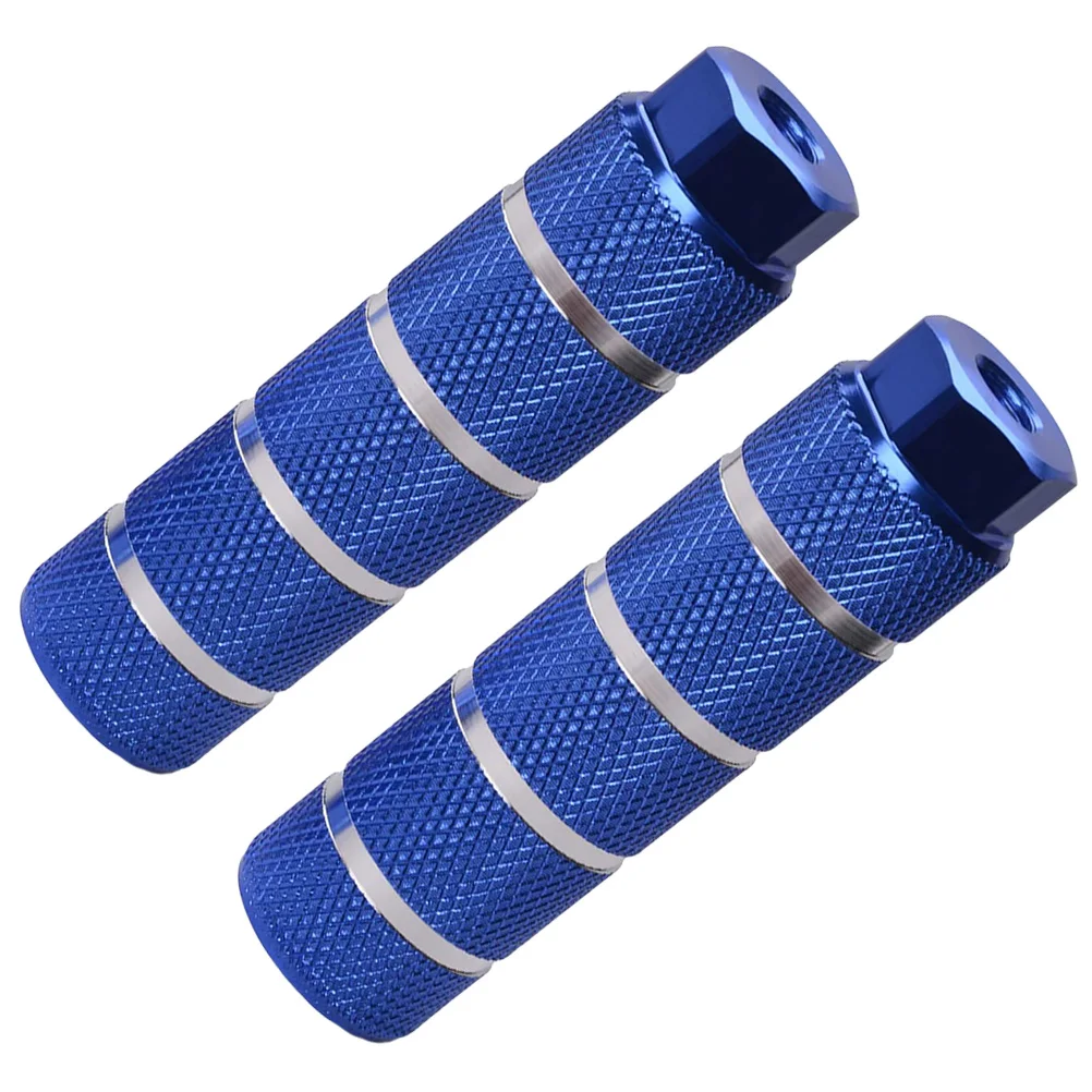 

1 Pair Bike Pedal Back Axle Footrest Lever Mountain Bike Accessory Durable Sturdy Easy Install Outdoor Riding Gift Blue