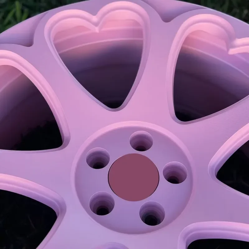 i Customize Rims 16 17 18 19 20 21 22 Inch Car Alloy Wheels Heart pink Girls Model Alloy Forged Wheel for Cars