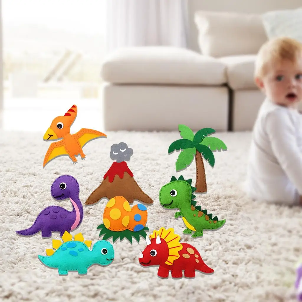 Beginner Sewing Kit for Children with Felt Bunny Friends Forest Animal Stickers Craft