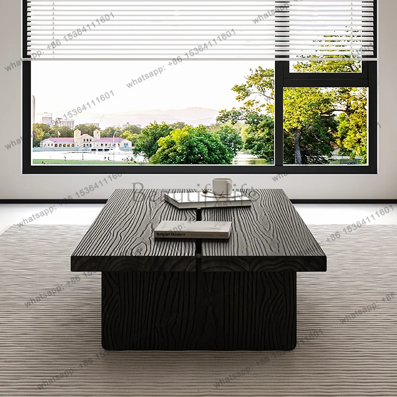 Dinner Writing Coffee Table Standing Moving Modern Side Table Luxury Living Room Wood Decoration