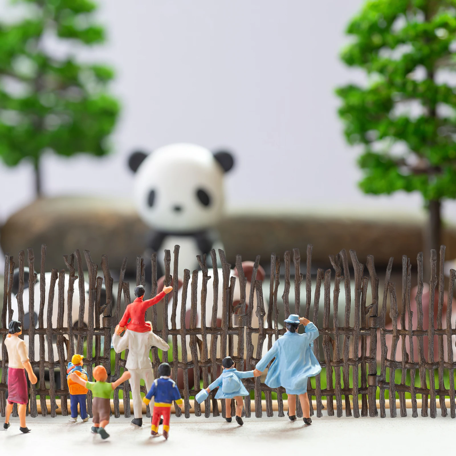 

40 pcs Fence Set Realistic Farm Toy Fences Horses Playsets PVC Connected Corral Panel Accessories Safe Reliable Farm