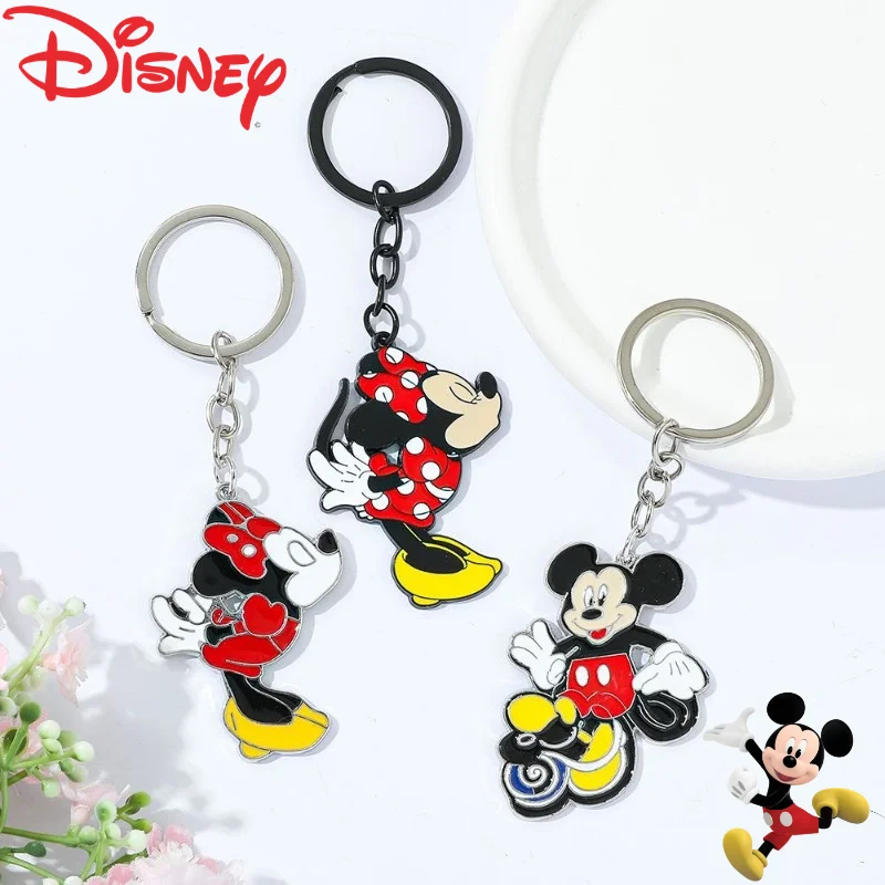 

Cute Disney series Mickey Minnie men's and women's new creative cartoon pattern zinc alloy keychain fashion decorative pendant