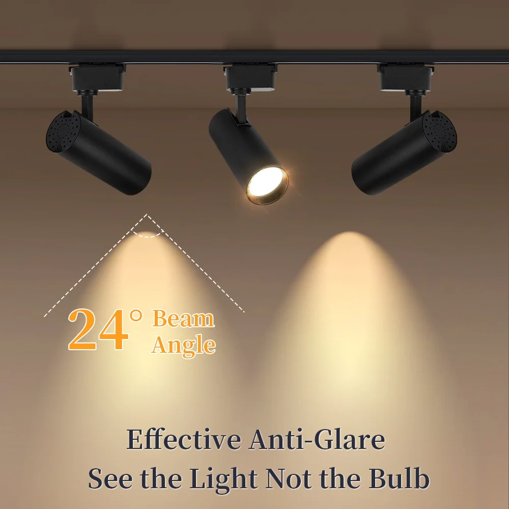 LED Track Lamp Remote Control Available Dimming Rail Lighting Home Decoration Kitchen Living Room Retail accessory set for track