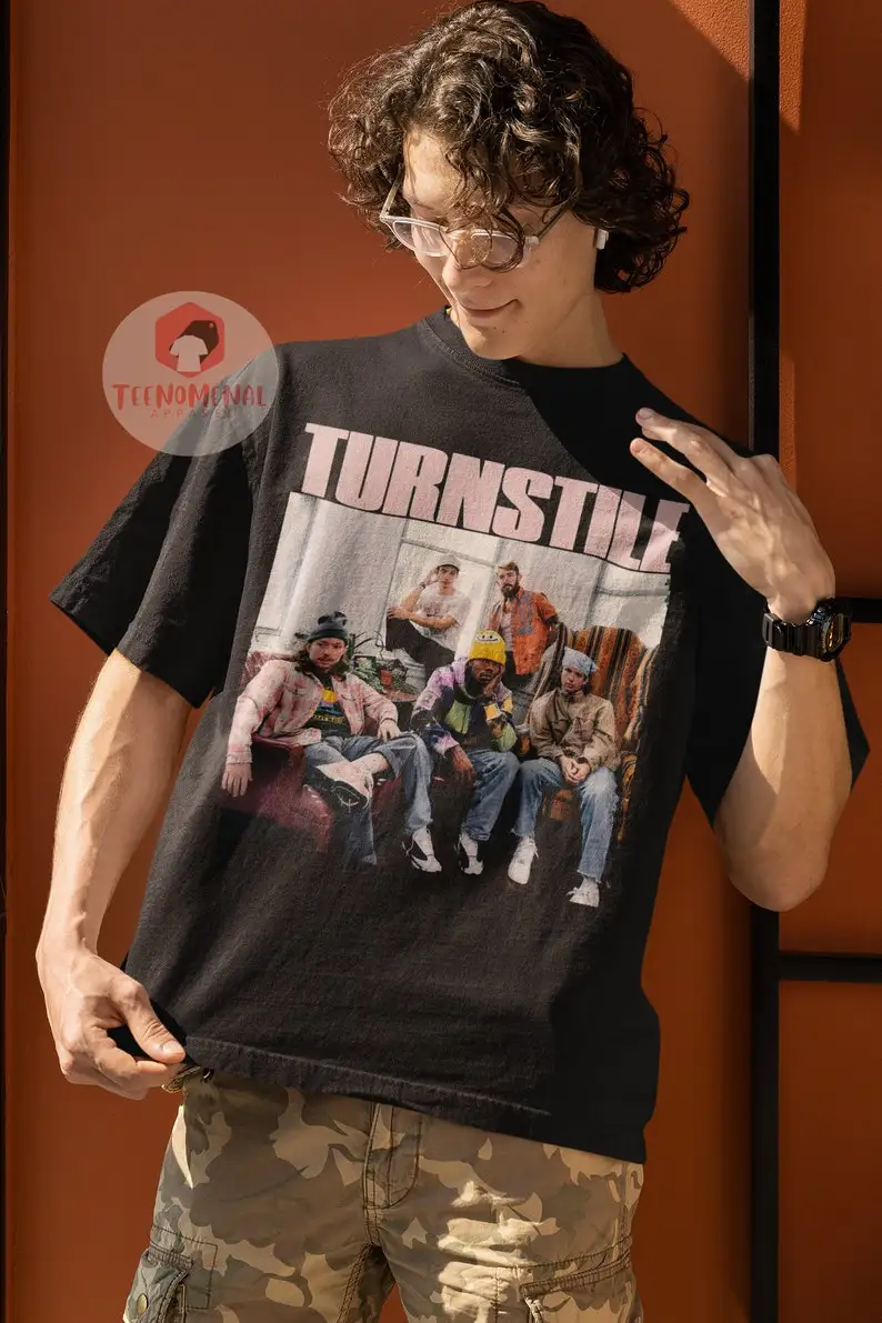 Turnstile Unisex T-Shirt - Rock Music Band Graphic Tee - Nonstop Feeling Album Shirt - Printed Music Merch For Gift