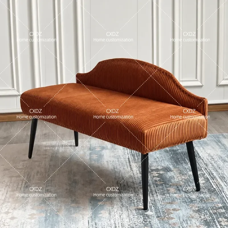Light Luxury Bedroom Bedside Chair Dining Room Sofa Home Shoe Change Stool Bench