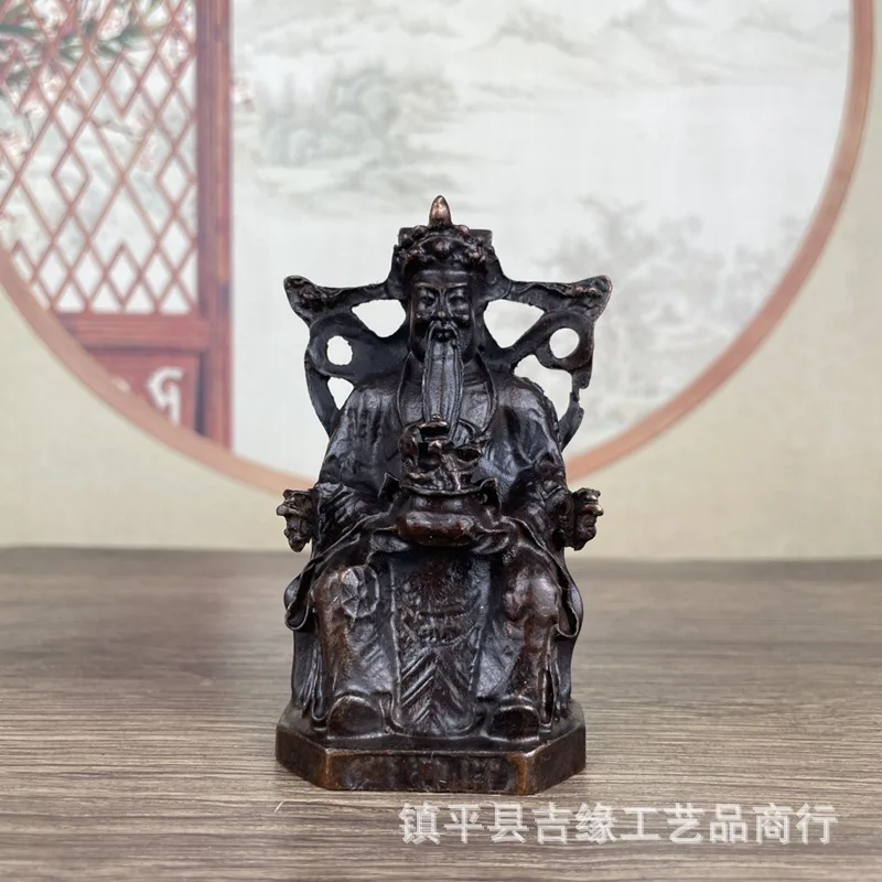 Copper Distressed Figure Decoration Home Decorative Crafts Sitting Long Chair Tobao Figure Decoration