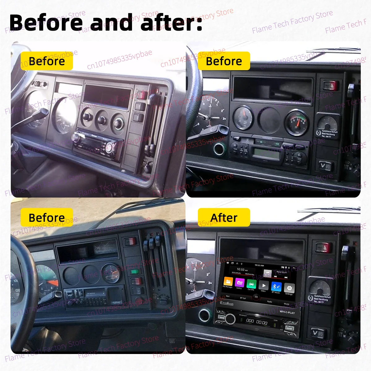 Android Radio 1Din Stereo 7