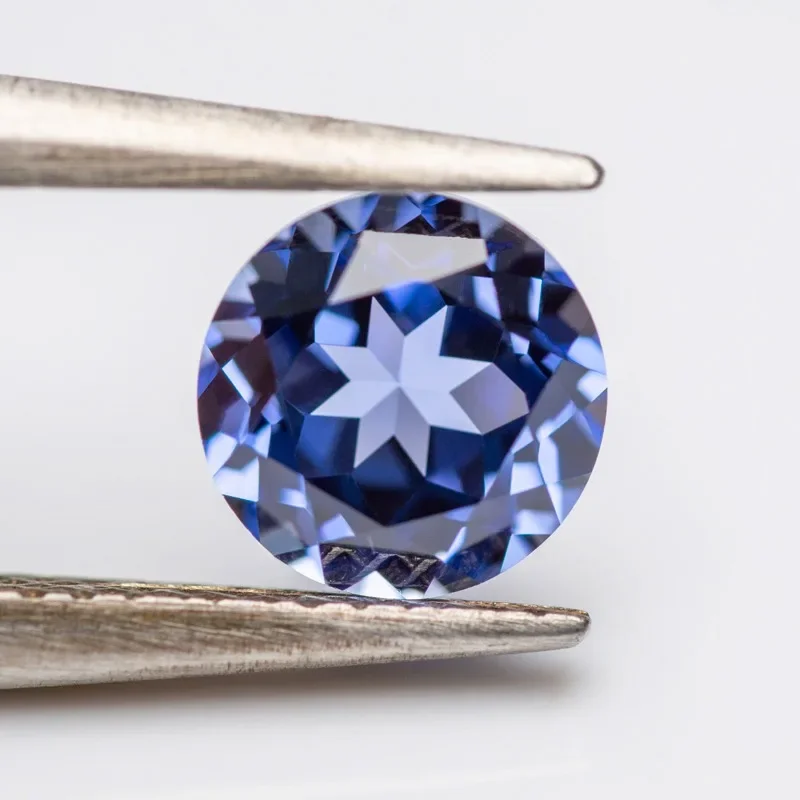 Laborgezüchteter Saphir, Asscher-Schliff, Kornblumenfarbe, DIY-Charms, Schmuckherstellung, Ring, Halskette, Ohrringe, Hauptmaterialien, Zertifikat – Detail 10