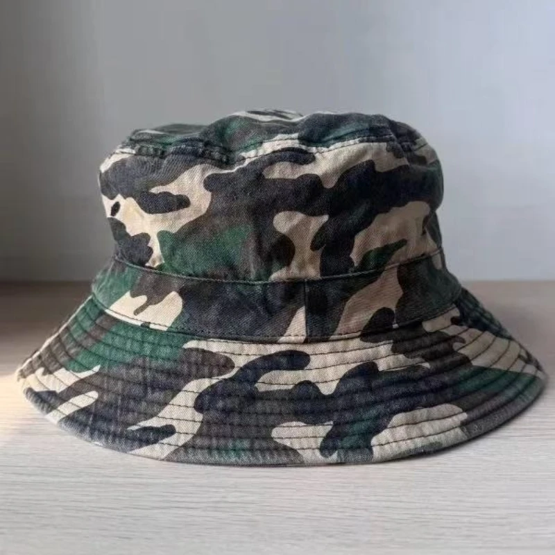 2026 New Camouflage XXL Big Head 64cm Large Size Men's Bucket Hats Plus Size Cotton Bob Panama Fisherman Hat Women 60cm Sun Hats