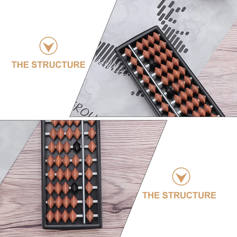 2 pçs ábaco aritmética mental desenvolvimento cerebral crianças aprendizagem brinquedo plástico matemática pequeno portátil educacional contagem contas