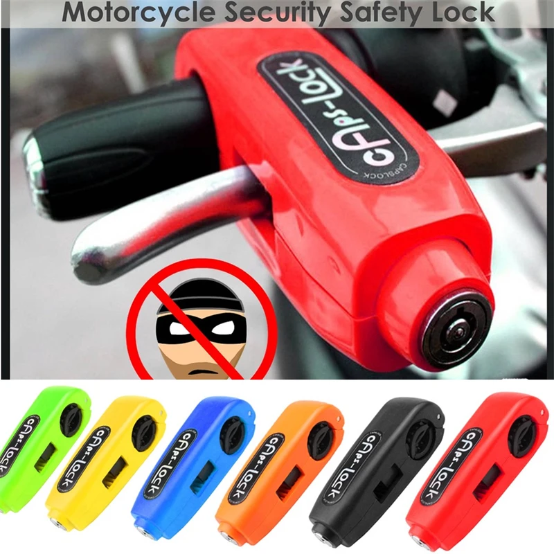 

Motorcycle Grip Lock Throttle Handlebar Anti-Theft Security Locks Durable Brake Lever Scooter Lock For Motorcycle Accessories