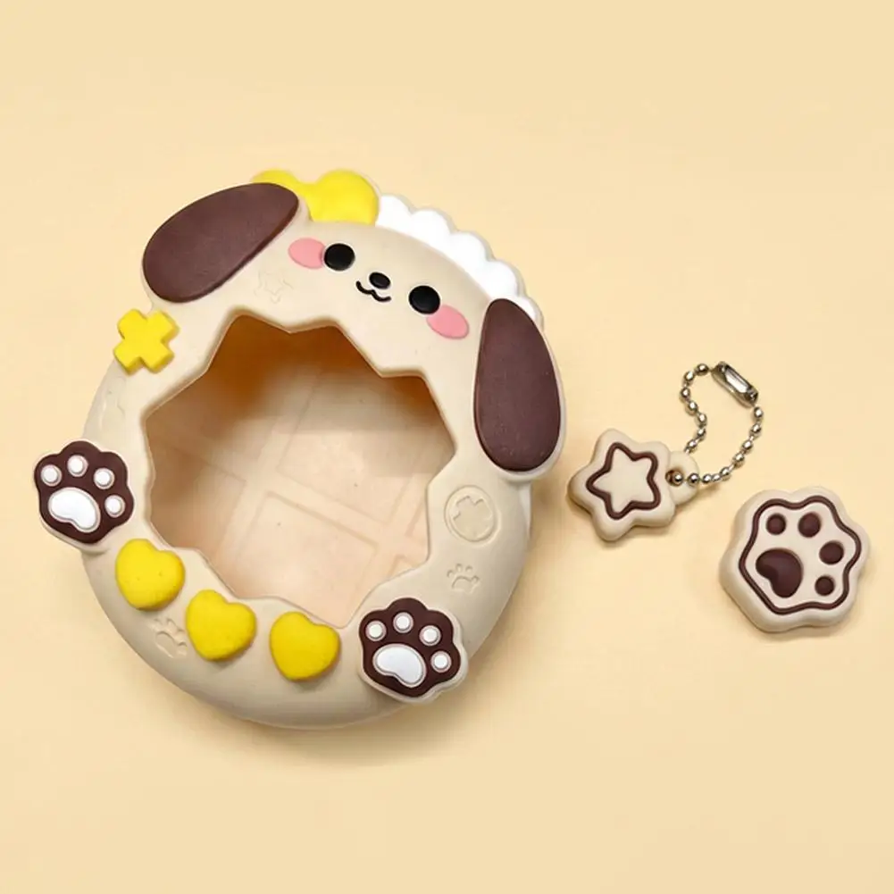 For Tamagotchi Paradise Protective Case 3D Pudding Puppy Silicone Cover Virtual Pet Game Console Anti‑Drop Protector Shell