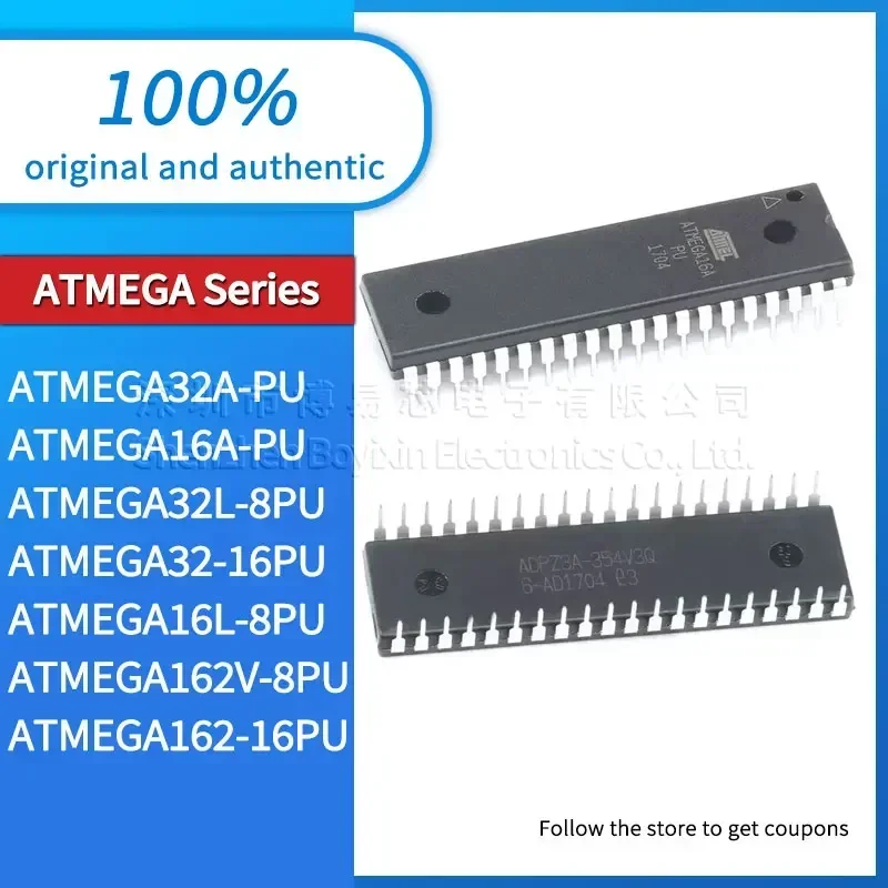 ATMEGA162V ATMEGA162 ATMEGA32L ATMEGA32A ATMEGA32 ATMEGA16L-8PU ATMEGA16A-PU 8PU 16PU plastic casing