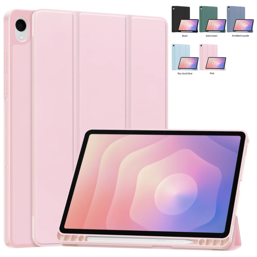 

Чехол для Samsung Galaxy Tab S11, 11-дюймовый SM-X730 SM-X736 2025 11 дюймов, кожаный тПУ, складной магнитный чехол для планшета с гнездом для ручки