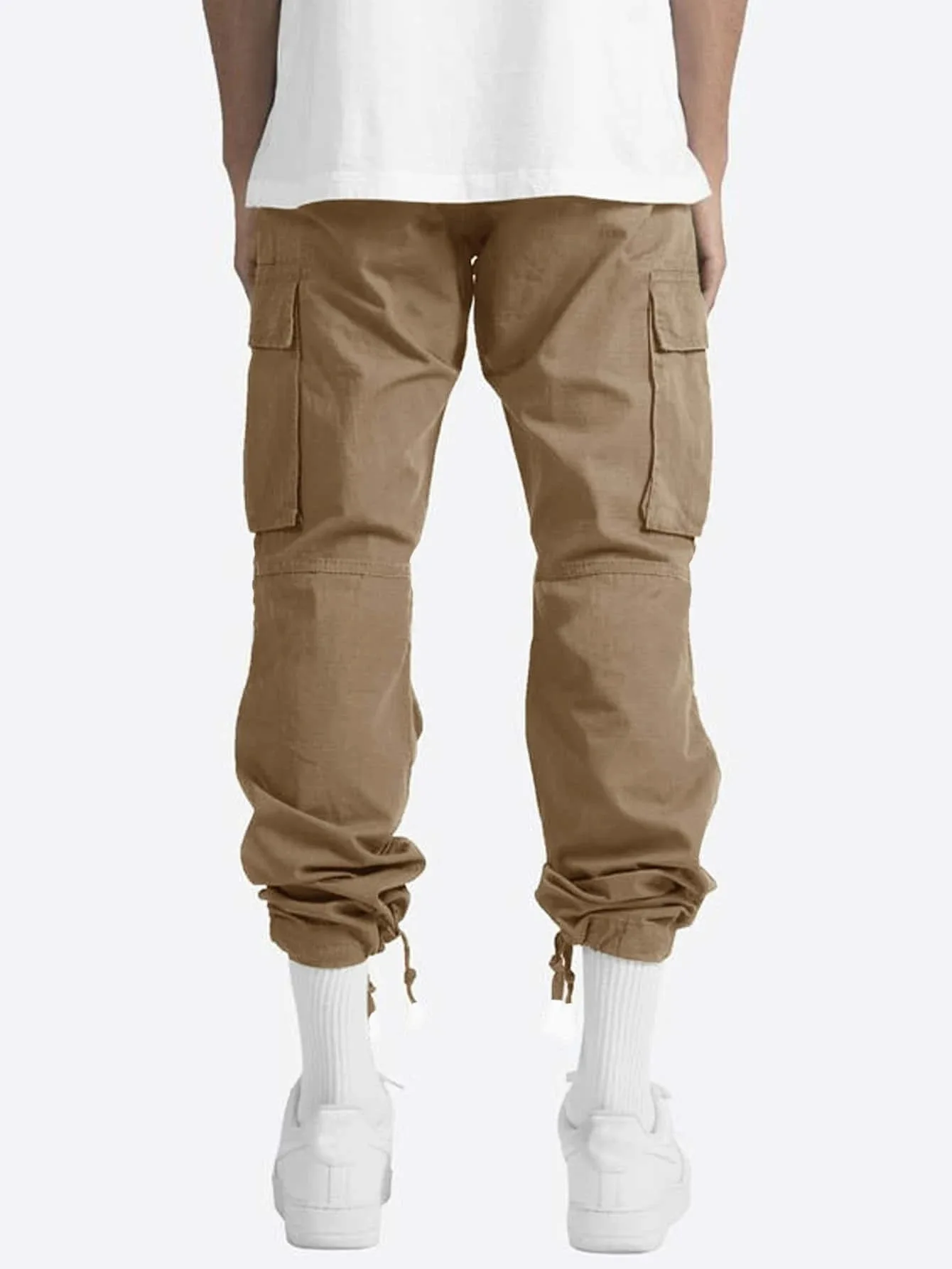 Sommer Neue Herren-Arbeitshosen Europäischer und Amerikanischer Stil mit Kordelzug und Mehreren Taschen Lässige Hosen – Detail 11