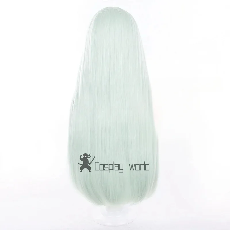 Pelucas de Cosplay de ANIME Mutsumi Wakaba, pelucas de disfraz de BanG Dream de 75cm de largo para mujer, pelo sintético verde claro resistente al calor + gorro de peluca