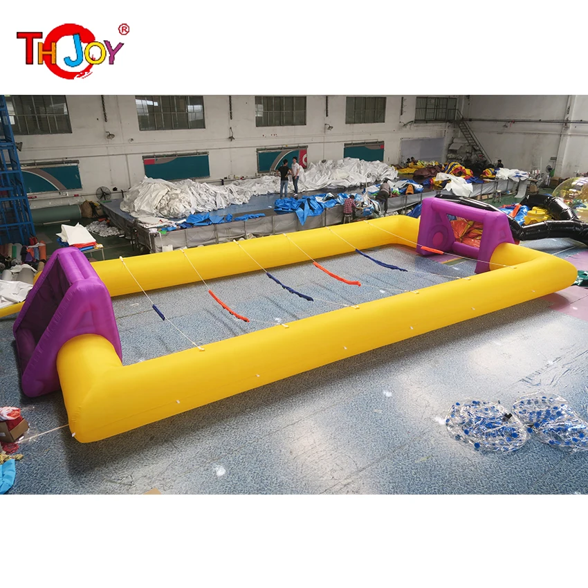 fast Air ship,Commercial giant Humain football inflatable football arena pitch,large inflatable pool table soccer field