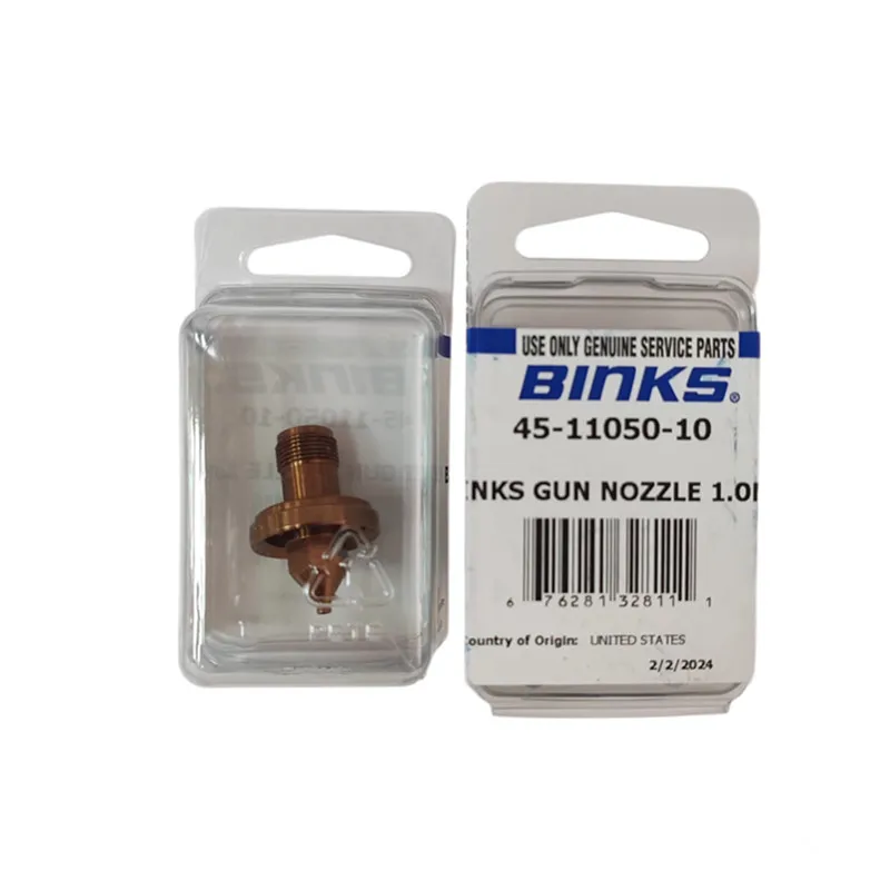 BINKS mengimpor aksesoris pistol semprot otomatis nosel dan jarum dari Amerika Serikat