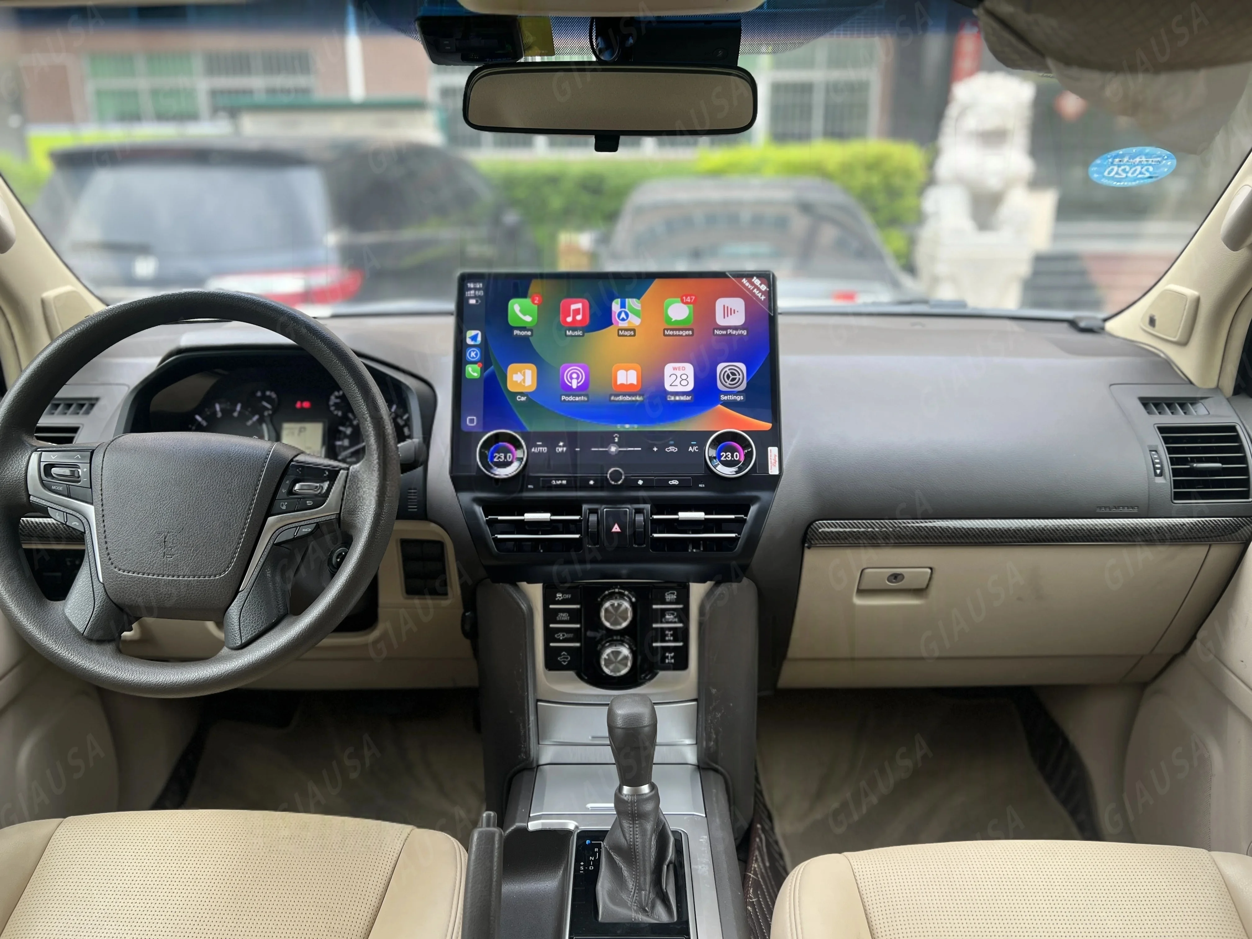 16.8 Inches Android 13 Screen For Toyota Prado 150 2010-2021 Car Radio Stereo Carplay Gps Video Player Multimedia Dsp