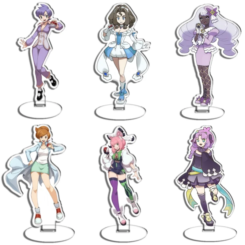 Letrero Decorativo de Acrílico Reciclado con Diseño de Pokemon Selene Nanjamo Paul Furisode, Regalo para Fanáticos del Anime y Videojuegos, Adorno de Escritorio
