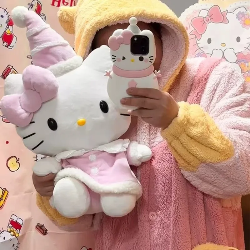 

Sanrio Hello Kitty мультфильм аниме персонаж Рождественские мягкие игрушки куклы украшения дома дети Новый год рождественские подарки