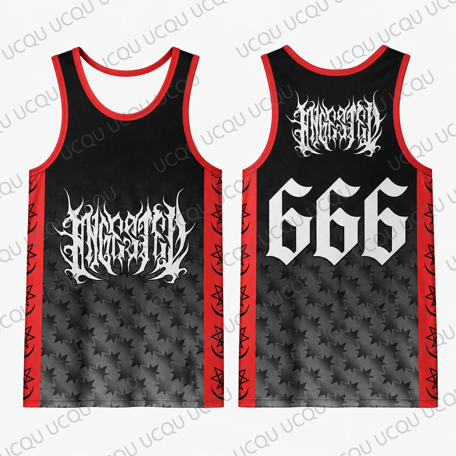 Heavy Metal 666 Gothic Tank Top Black Red Rock Jersey Sleeveless Graphic Shirt Men Women Streetwear Concert Fan Vest