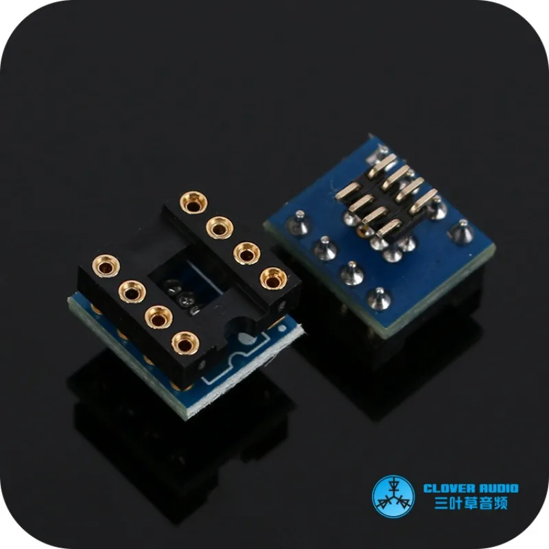 10Pcs op amp patch to in-line adapter board SOP-8 to DIP-8 adapter, used for patch board to in-line amplifier