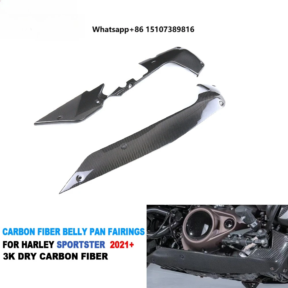 

100% 3K Carbon Fiber Belly Pan Lower Panel Fairing for Sportster S 1250 2021-2025