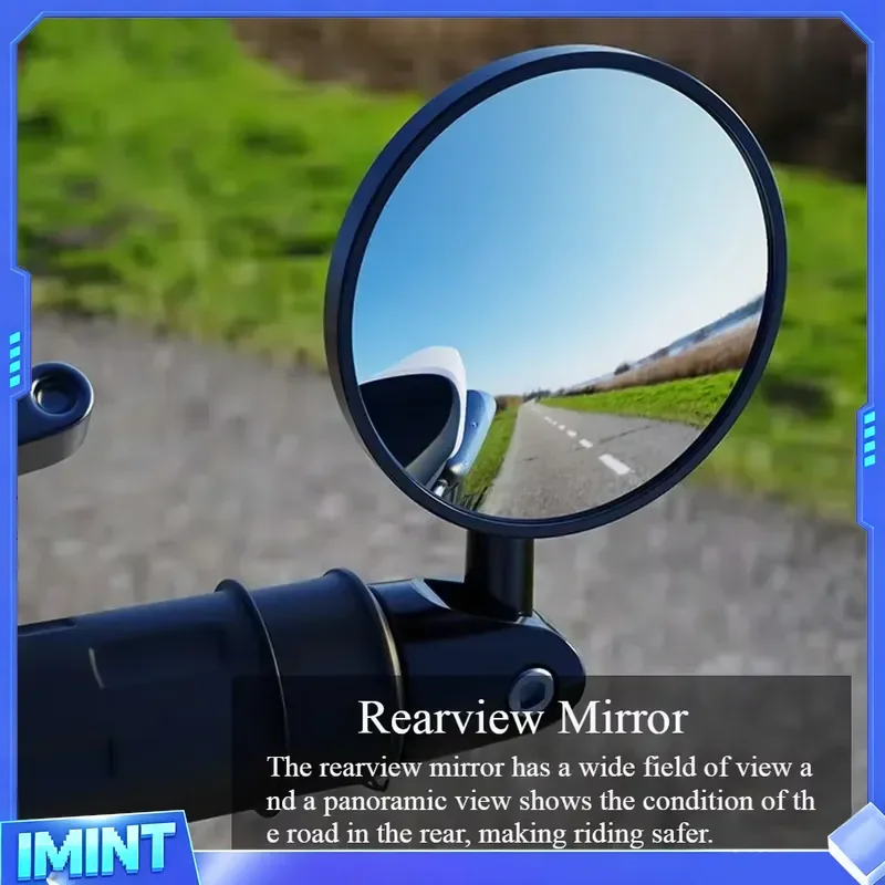 2pcs Motorcycle Rearview Mirror 7/8