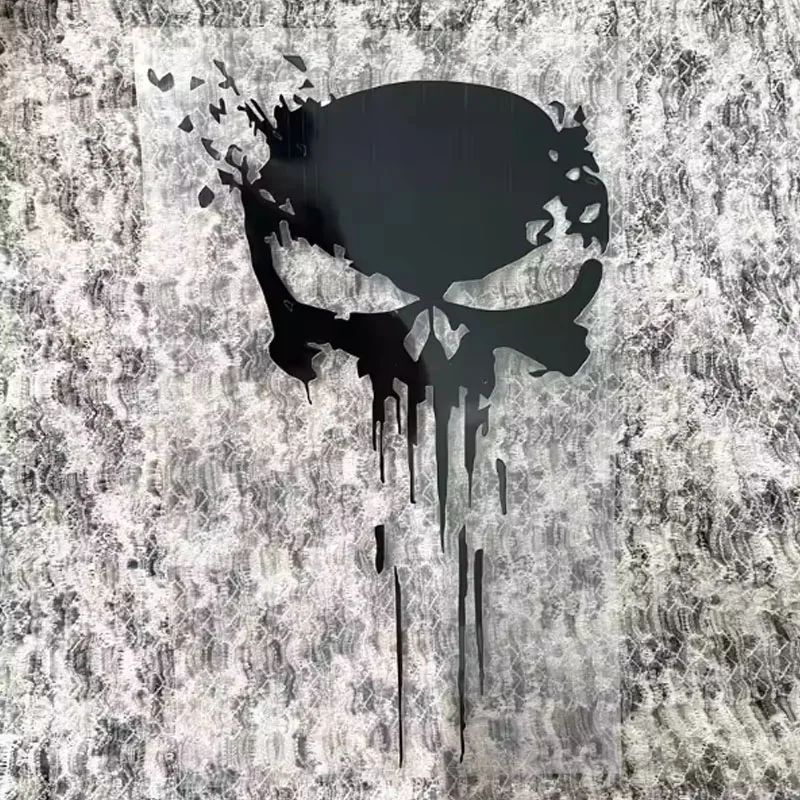 

Reflective Waterproof Stickers Creative Skull Stickers Car Body Engine Hood Electric Bike Motorcycle Decoration Decals