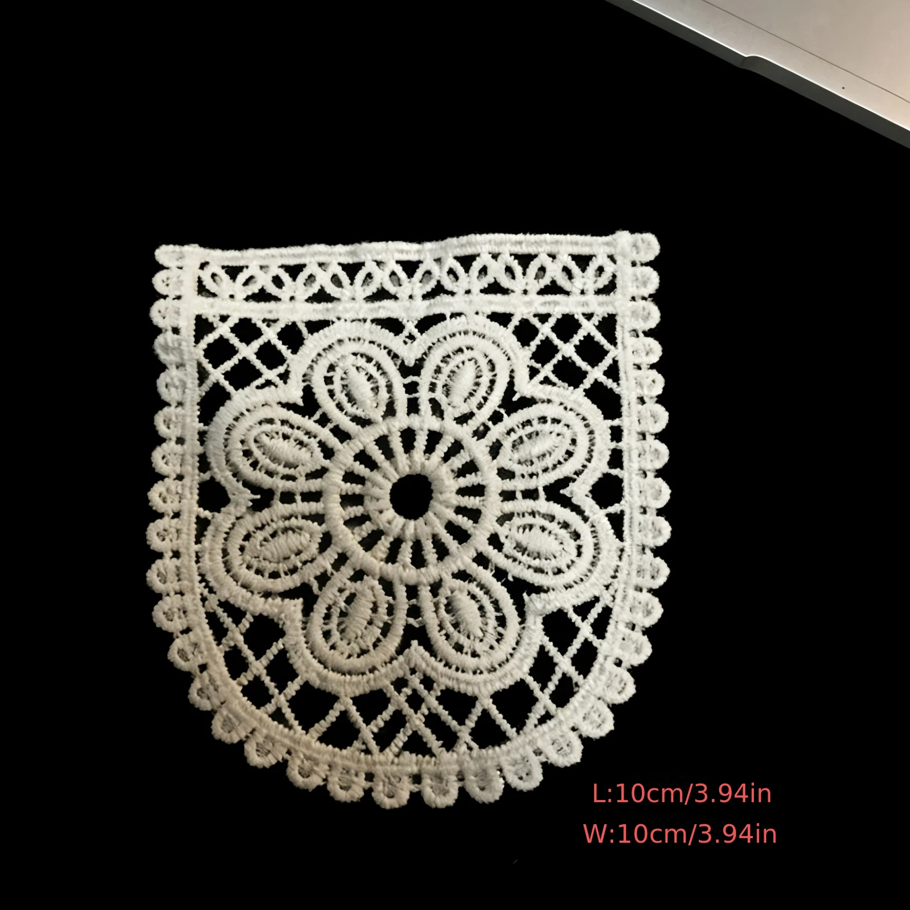 Individually Packaged Vintage Hollow Lace Embroidered Pocket Patch Clothing Decor Applique