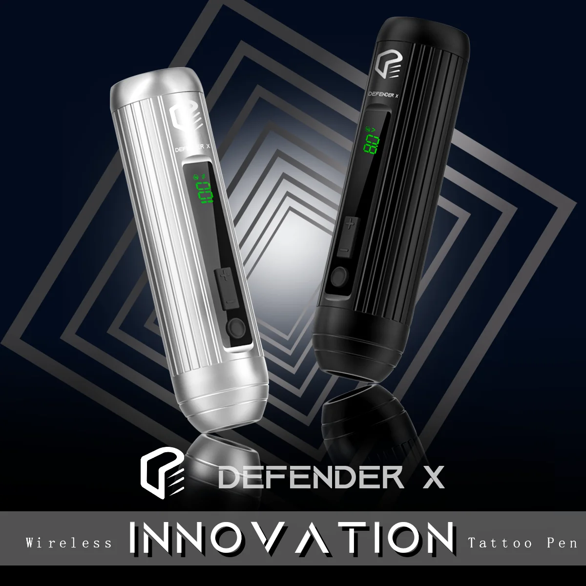 

Defender X Wireless Tattoo Machine Pen – 3.5mm / 4.0mm Stroke 2000mAh Battery Power Supply for Professional Tattoo Artists