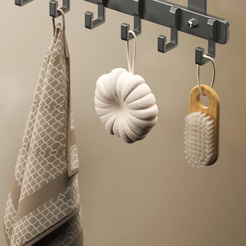 Door Back Hook Non Perforated Hanger Clothes Storage Rack Upper Hanger on The Entrance Door Wall Hung Clothes Hook