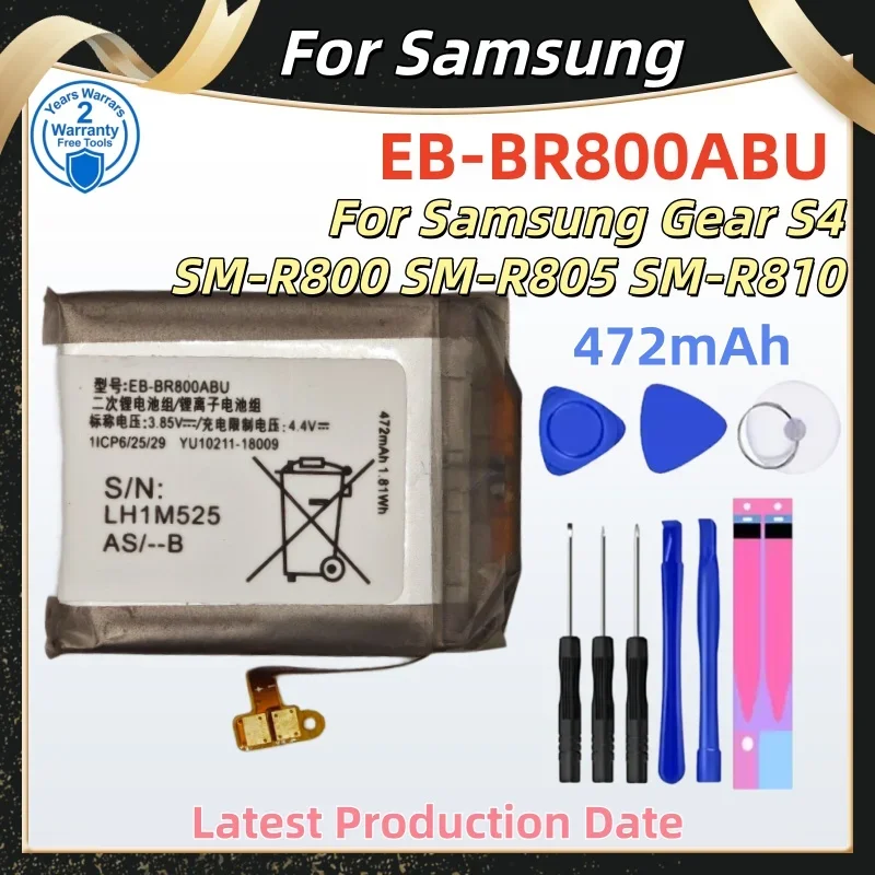 EB-BR800ABU EB-BR880ABY EB-BR890ABY Battery For Samsung Gear S4 Watch 4 40mm/42mm Watch 44mm/46mm Smart Watch Batteries+Tools