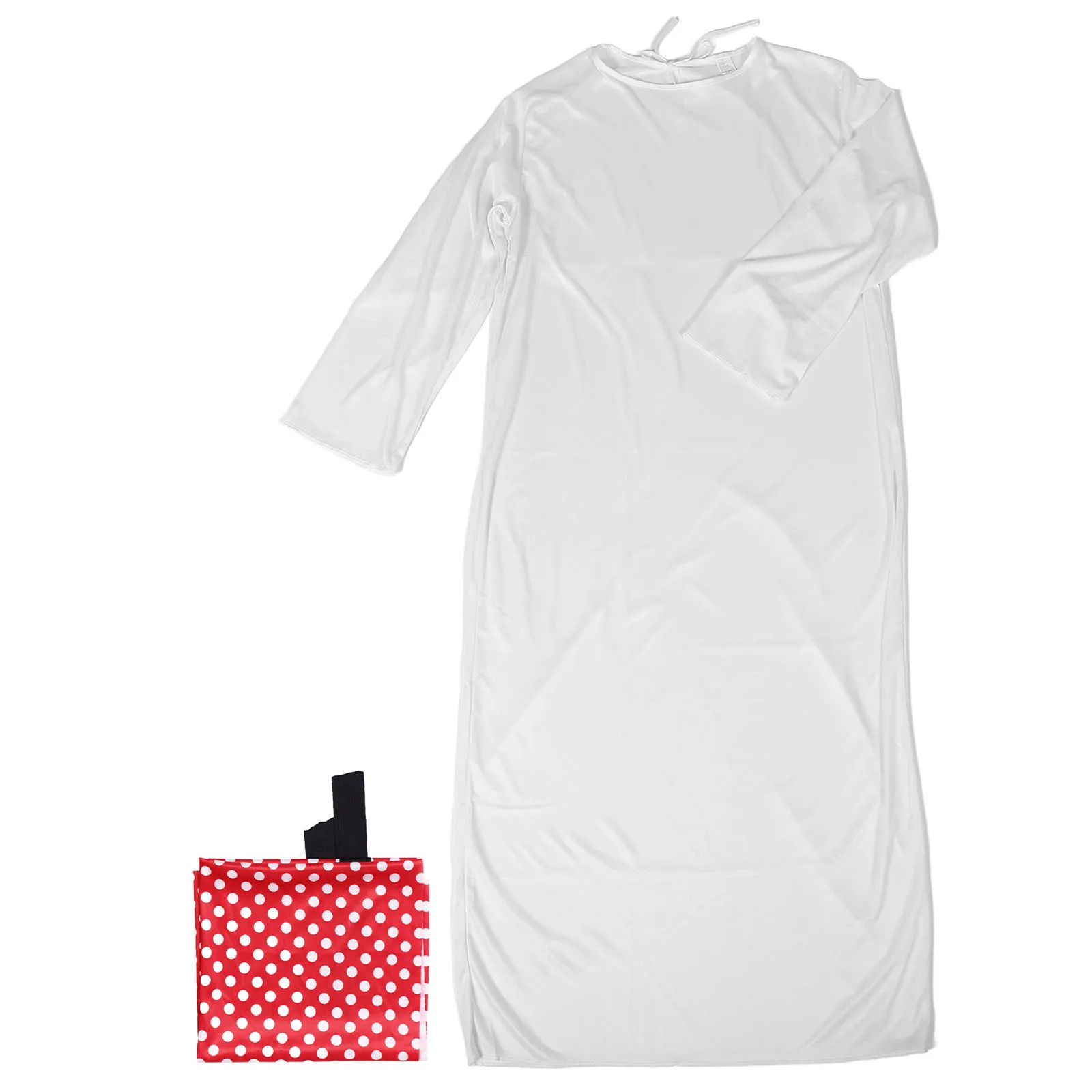 

Arabic Red Turban Costume White Robe Red Headscarf Men Dubai Prince Party Traditional Long Gown desert