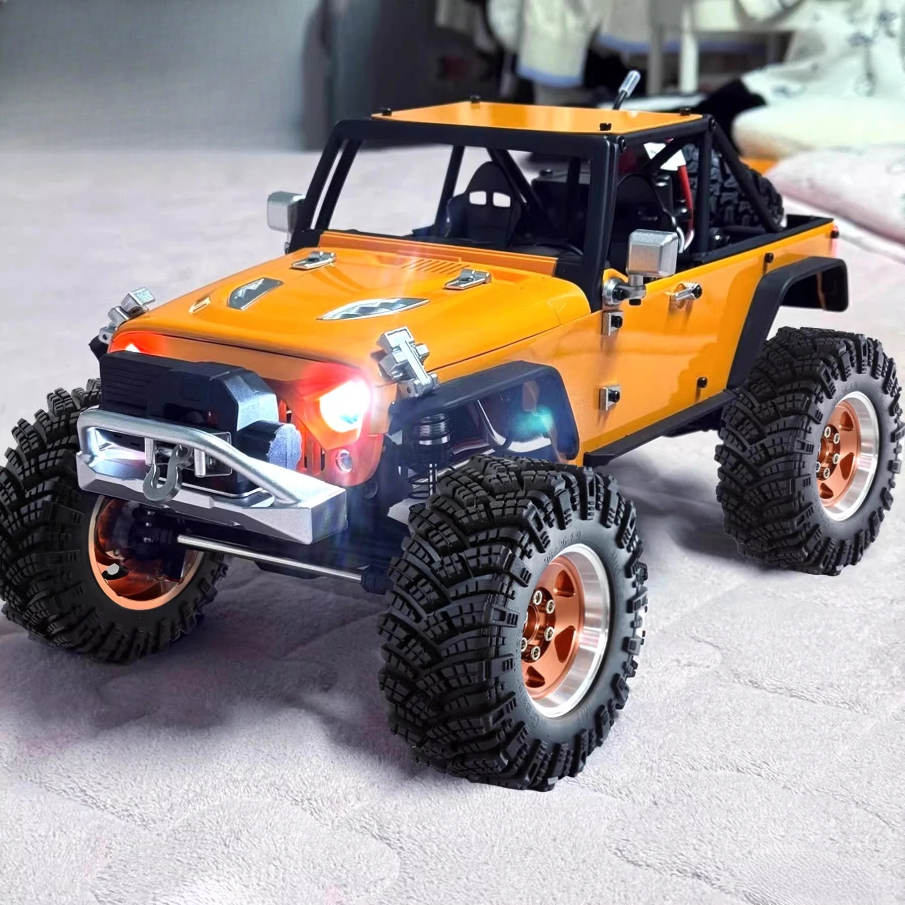 MJX H12Y 1/12 RC Crawler Metal Tire Kit R210 Anti-Slip Shock Absorbing Remote Control Car Upgrade and Modification Parts