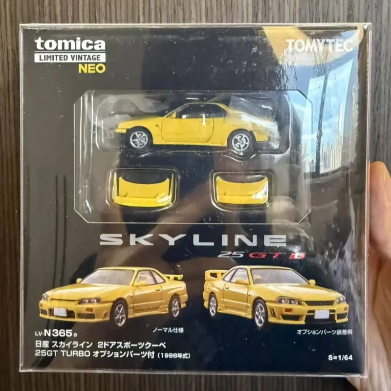 

Tomica TLV LV-N365a Nissan Skyline 25GT-T ER34 Yellow 1:64 Die-Cast Car Model Toy Birthday Gift