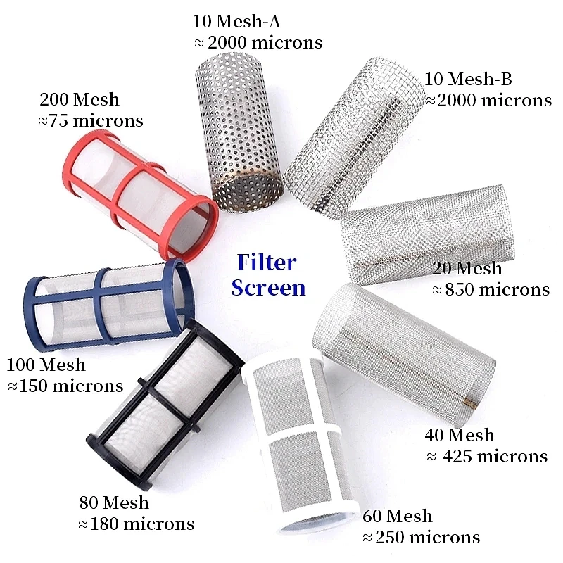 1~5Pcs 10 Mesh-200 Mesh Filter Net Garden Watering Filter Domestic Kitchen Purification Water impurities Filter Accessories