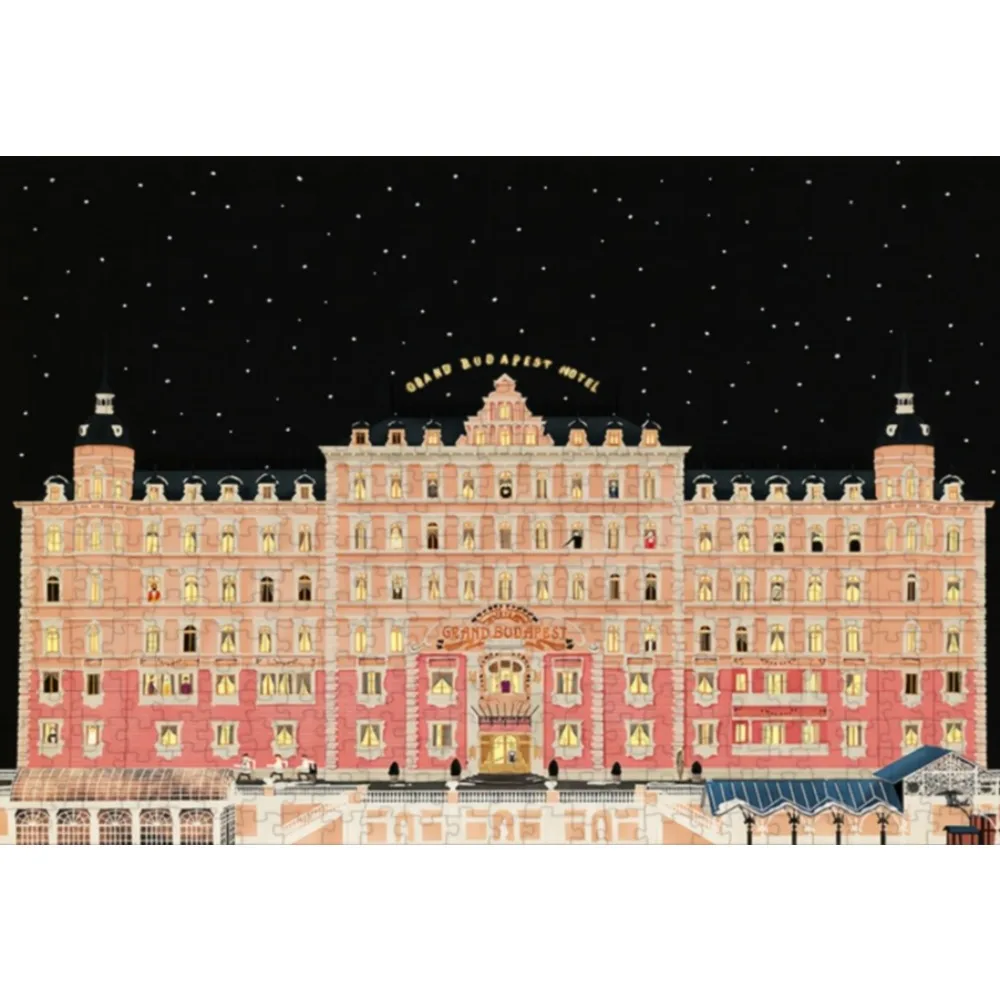 

1 Box of 500/1000/1200/2000PCS Puzzles for Adult Pink Dream Hotel Jigsaw Handmade Home Decoration Gift Unframed