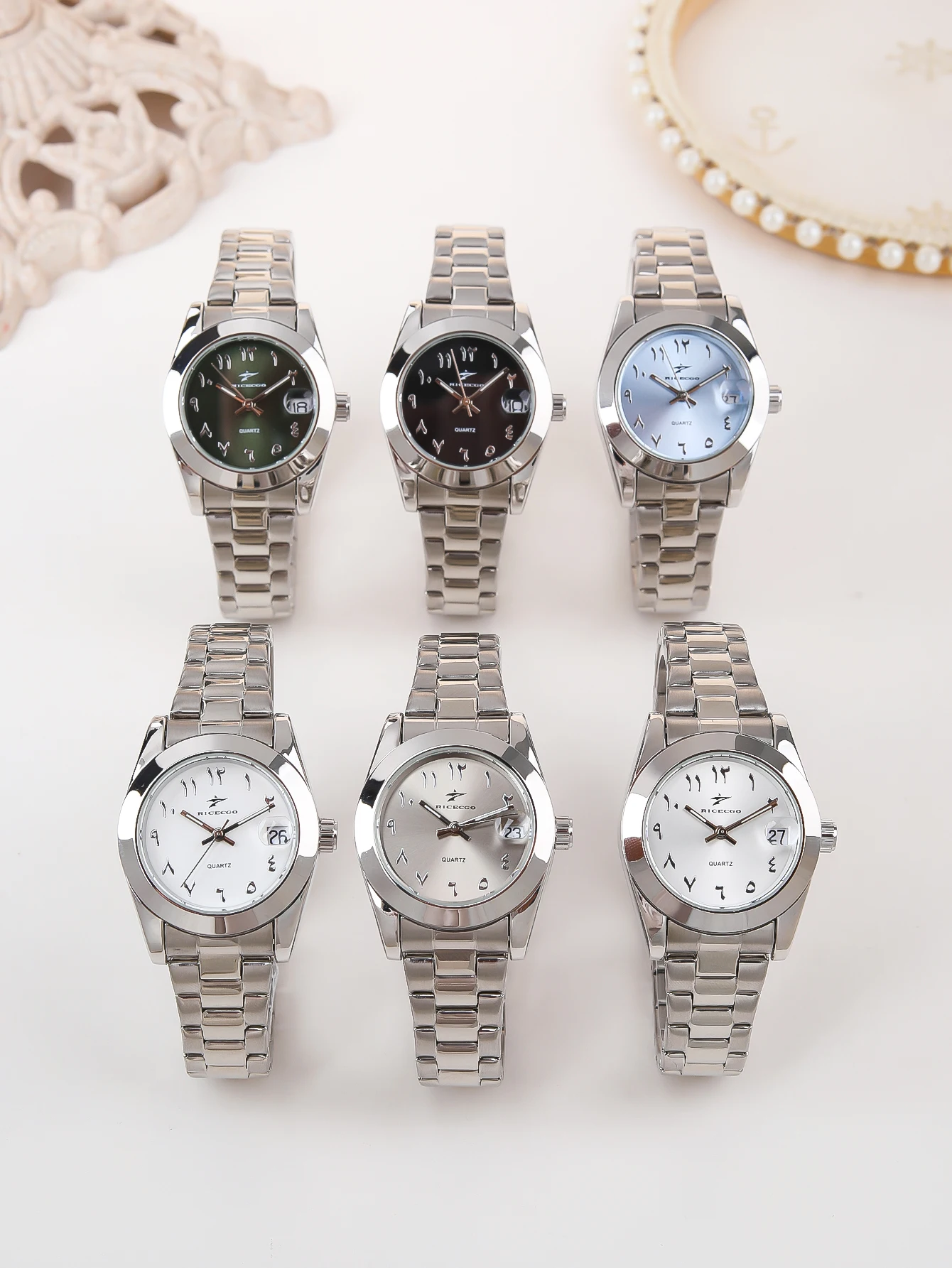 Stainless Steel Women's Watches Business Leisure Quartz Wristwatch Ladies Sports Classic Casual Fashion Wristwatches for Gift