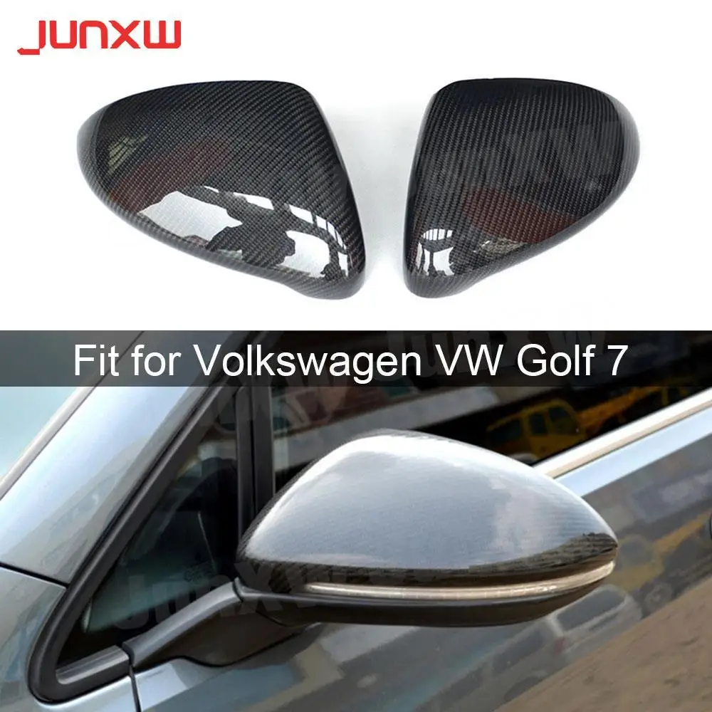 

Replacement Style for Volkswagen VW Golf 7 MK7 GTI R 2014-2018 Carbon Fiber Rear View Mirror Cover Add On Style