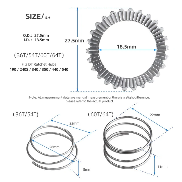 36t/54 t/60t/64tスターラチェットsl 54歯dt 54 t自転車ハブサービスキットスイスmtbハブギア自転車パーツ -  AliExpress