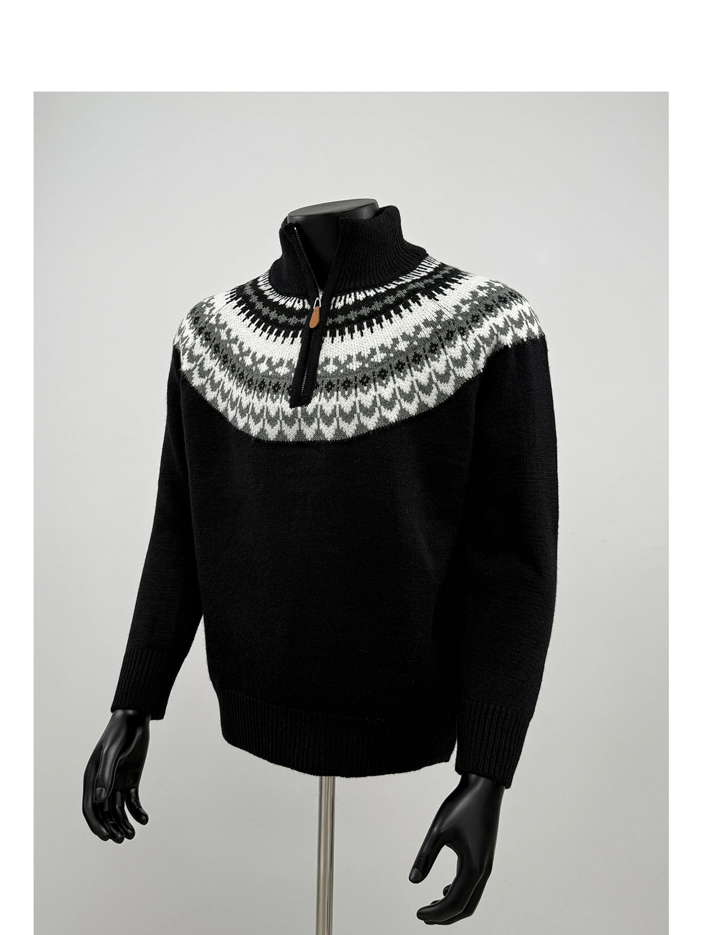 

Мужской вязаный свитер на молнии для осени и зимы, свободный крой, универсальный, комфортный, в корейском стиле, ленивый шик, легко сочетается с другими вещами, пуловер