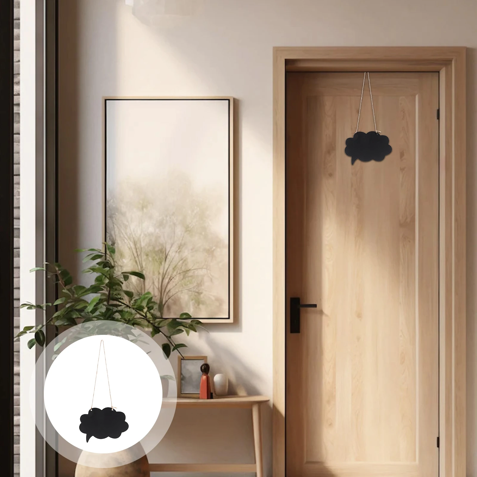 

3 Pcs Home Decor Hanging Blackboard Chalkboard Boards Signs Double Sided for Wall