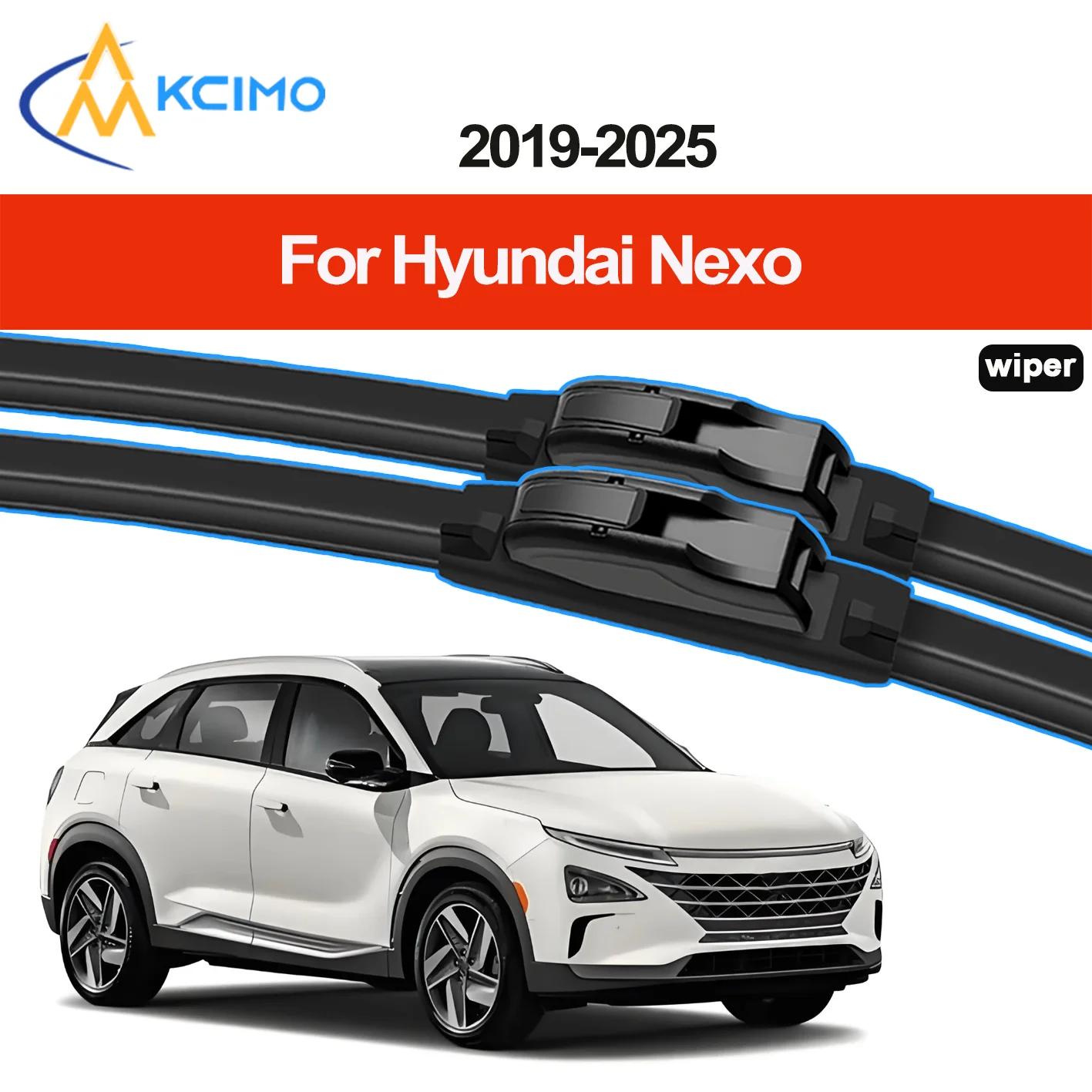 

KCIMO 2PCS New Front Windshield Wiper Blade for Hyundai Nexo FE 2019-2025 Front Windshield Auto Wipers Blade Accessories 2025