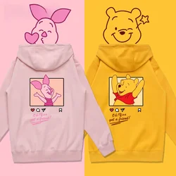 Pooh Bear Disney couple sweater women hooded sweater lovers loose  couple clothes  hoodies women  anime hoodie oversized hoodie