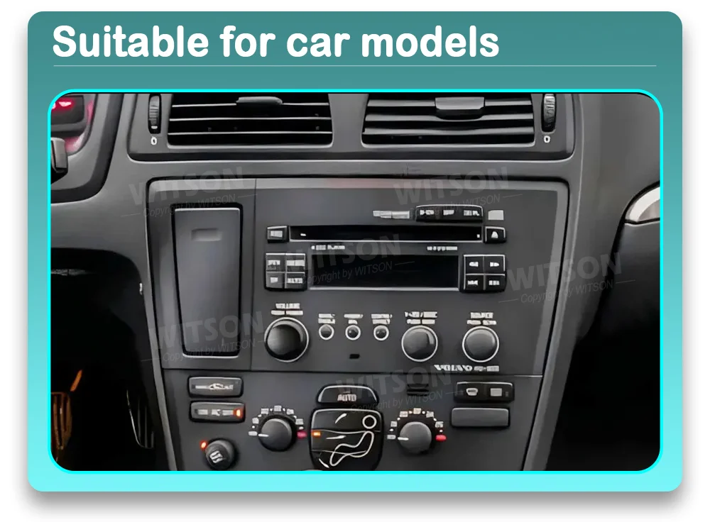 8'' without DVD Android 14 Car Radio For Volvo S60 V70 XC70 2000-2004 Car Multimedia Stereo Carplay 4G Wifi GPS OEM Style UI