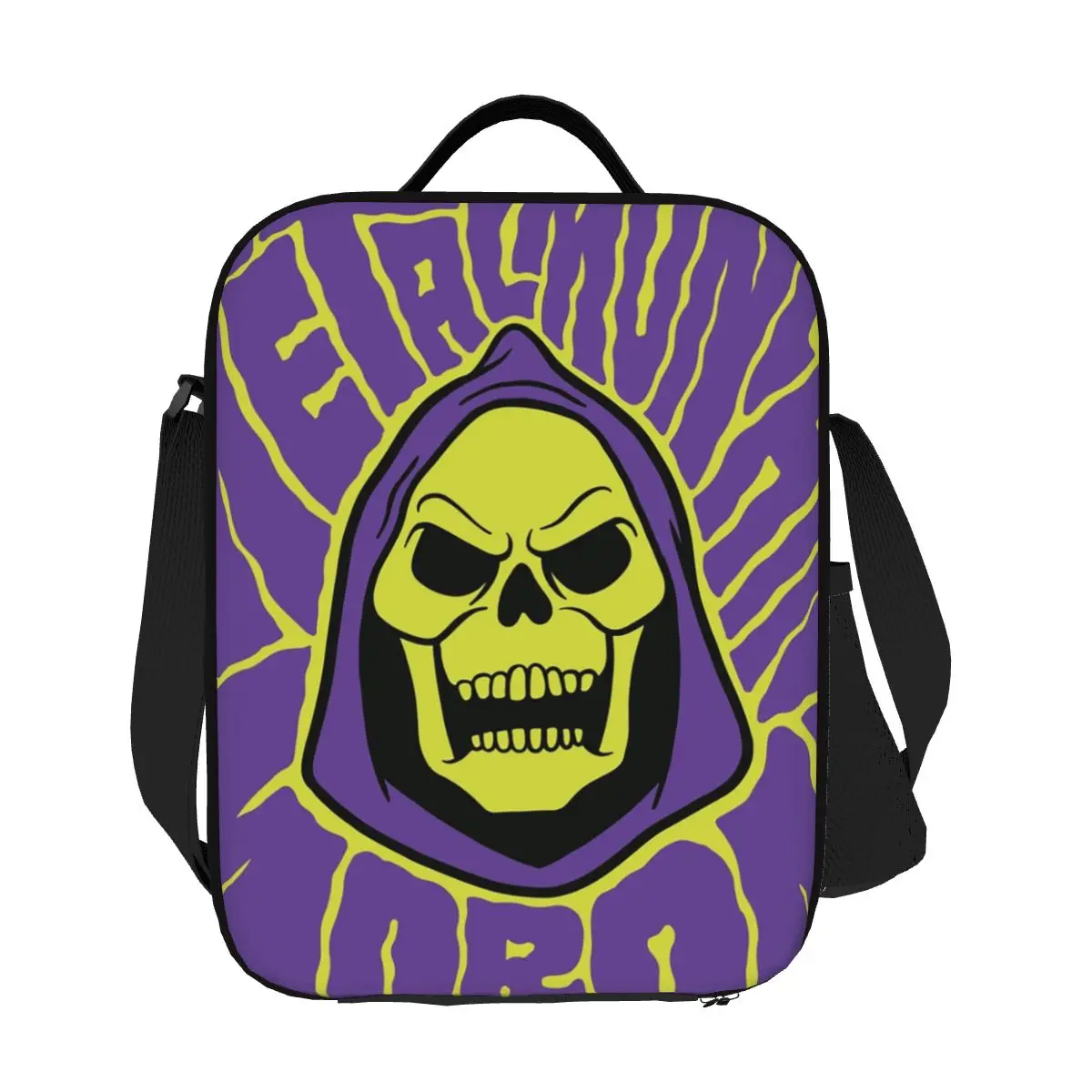 

Skeletor Insulated Lunch Bags He Man Cartoon Pillow Cover Master of the Universe Heman 80s Waterproof Thermal Cooler Bento Box